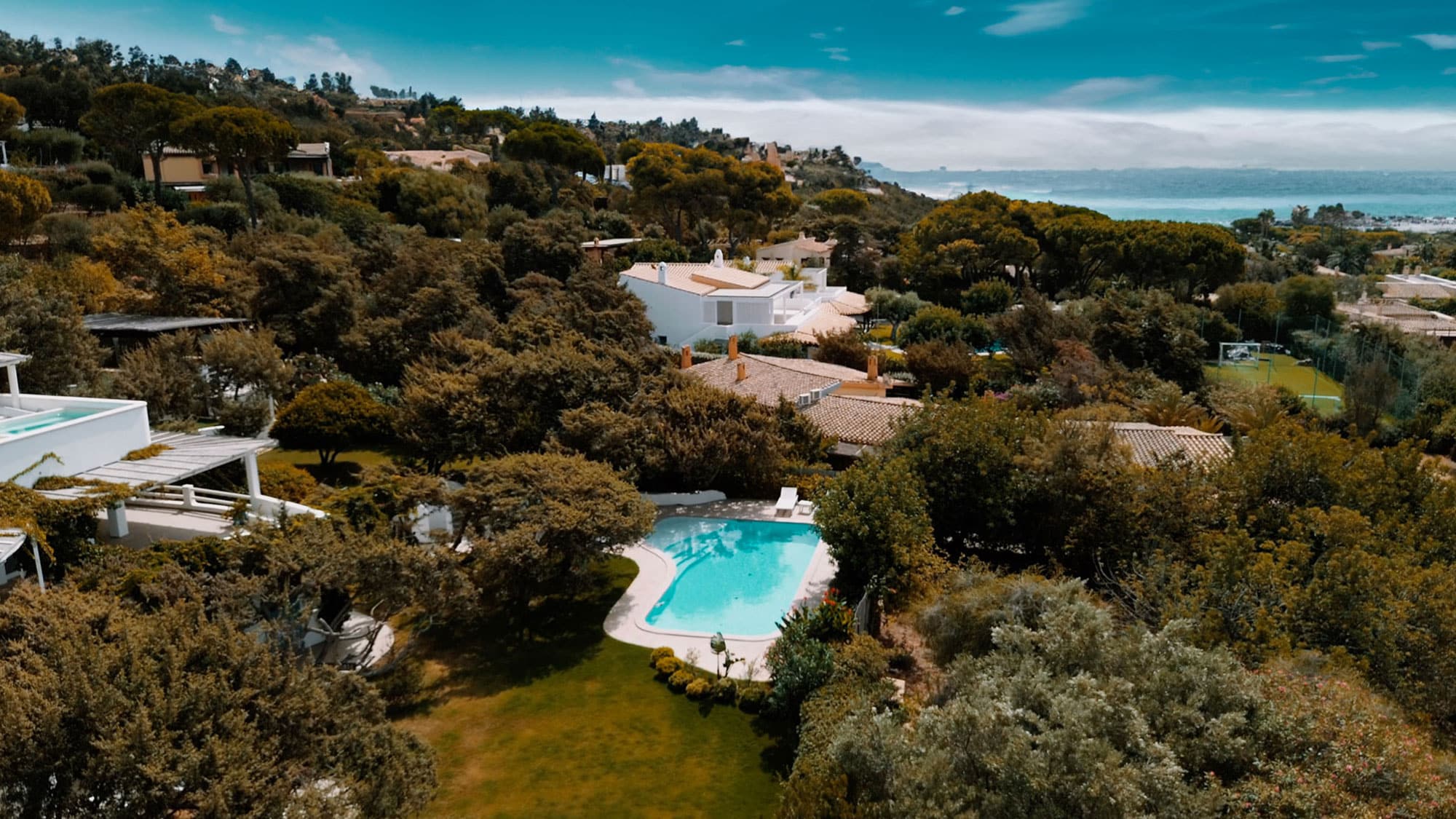 Piscina nel paesaggio di Villasimius